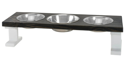 Farmhouse 3 Bowl Elevated Regular Feeder | Pet Feeders | pethousekh