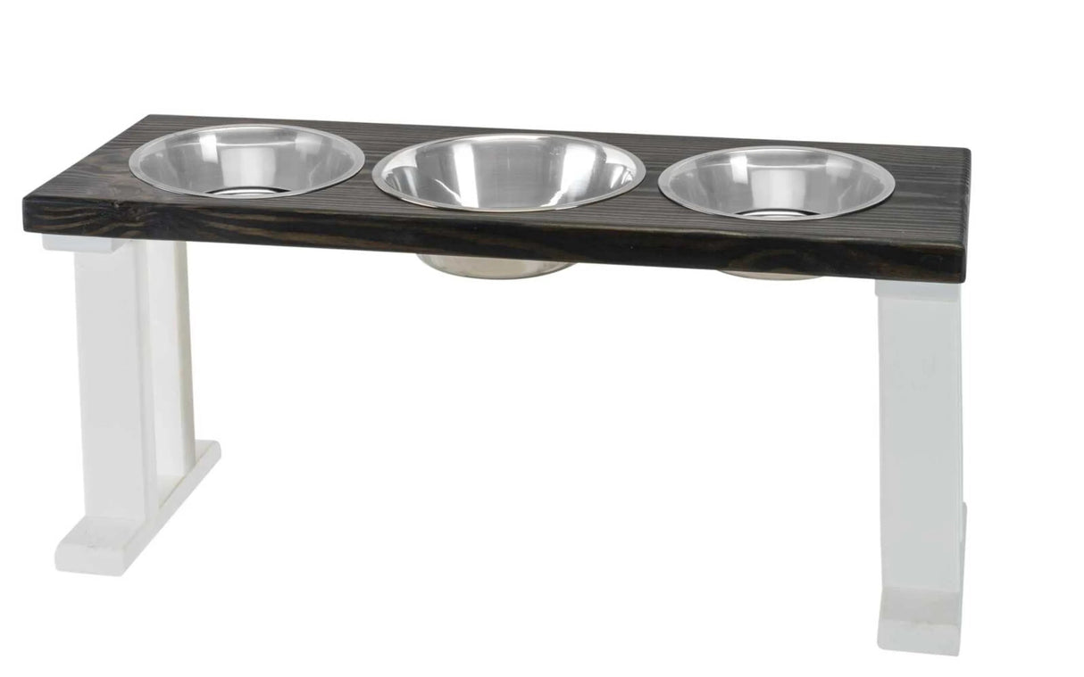 Farmhouse 3 Bowl Elevated Regular Feeder | Pet Feeders | pethousekh
