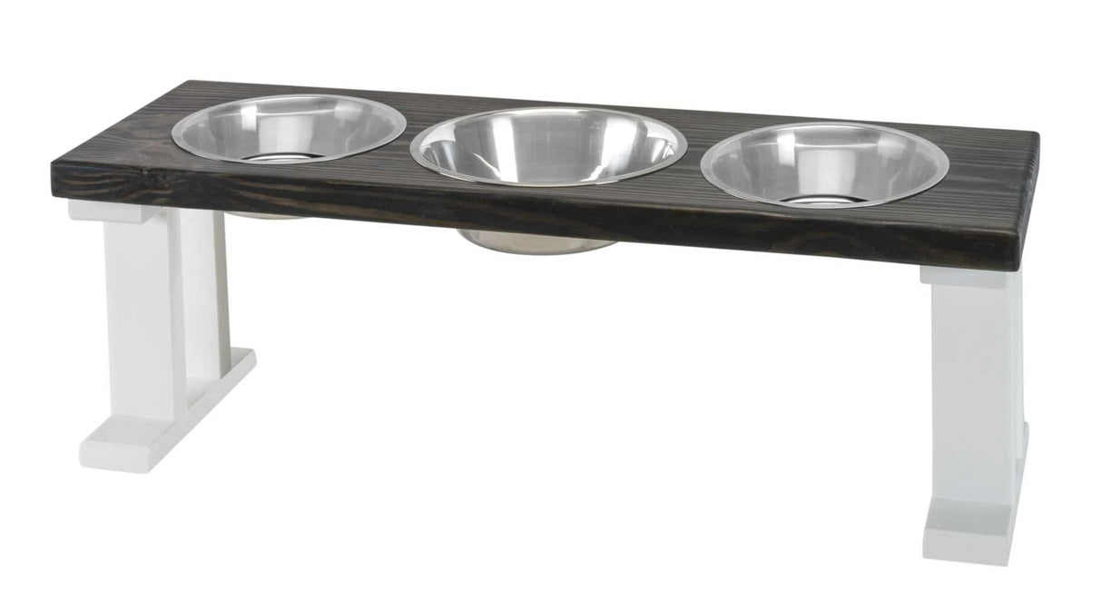 Farmhouse 3 Bowl Elevated Regular Feeder | Pet Feeders | pethousekh