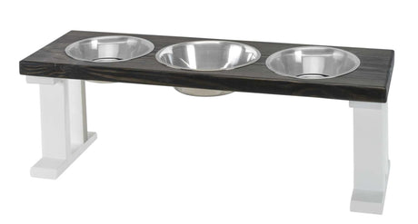 Farmhouse 3 Bowl Elevated Regular Feeder | Pet Feeders | pethousekh