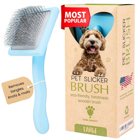 Flat Slicker Brush - Baby | Tools | pethousekh