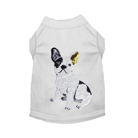 Frenchie Sequin Tee | Dog Clothes | pethousekh