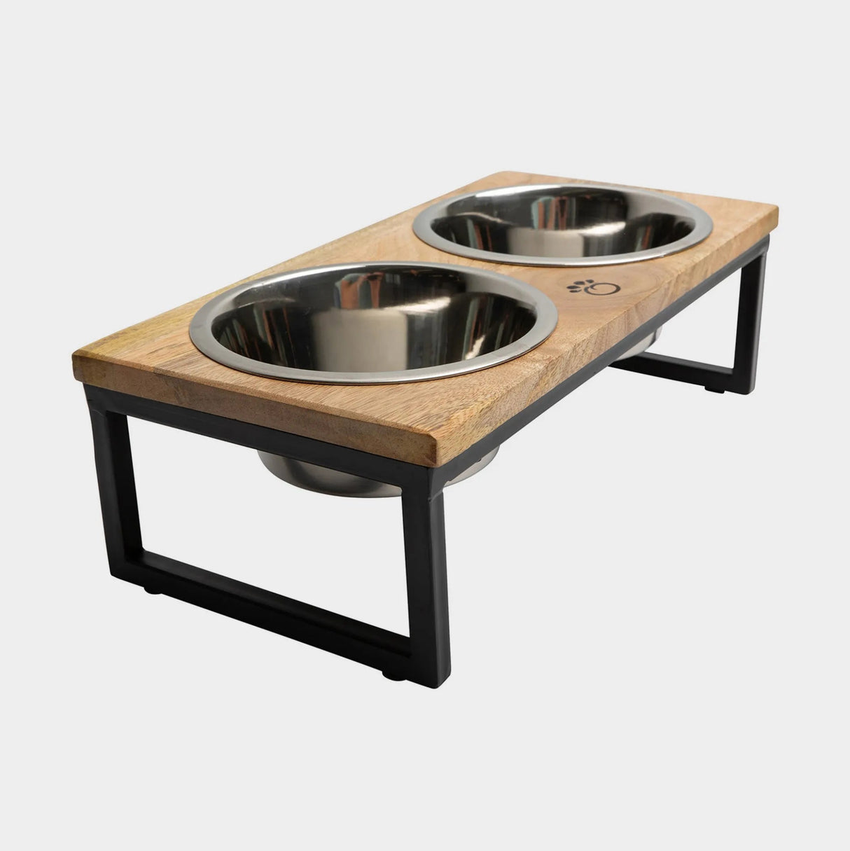GF Pet Wood & Metal Elevated Feeder | Food & Water Bowls | pethousekh