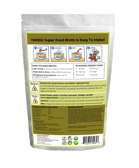 Goats Milk + Bone Broth Green Max Blend* Omega 3 & 6 Vitamin & Mineral Support* The Petz Kitchen Dog & Cat | Animal Vitamins & Supplements | pethousekh