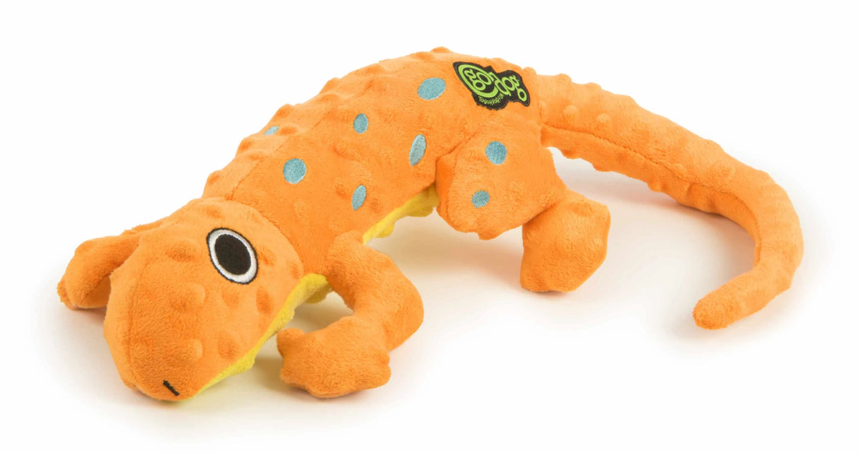 goDog Amphibianz Gecko Squeaky Plush Dog Toy Large | Plush Toys | pethousekh