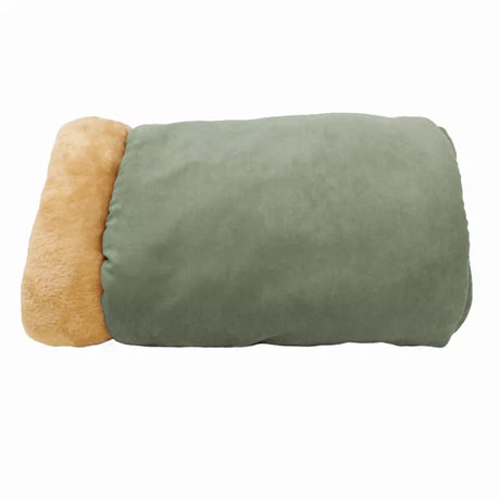 GOOPAWS 4 in 1 Self Warming Burrow Cat Bed, Pet Hideway Sleeping Cuddle Cave | Cat Beds | pethousekh