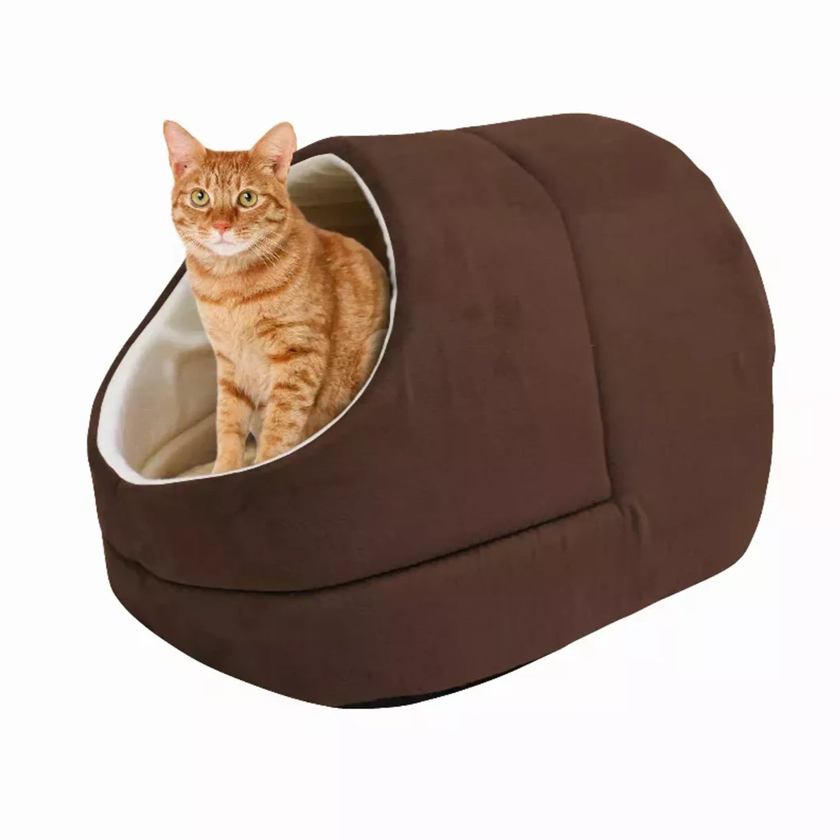 GOOPAWS Cat Cave for Cat and Warming Burrow Cat Bed, Pet Hideway Sleeping Cuddle Cave | Cat Beds | pethousekh