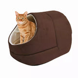 GOOPAWS Cat Cave for Cat and Warming Burrow Cat Bed, Pet Hideway Sleeping Cuddle Cave | Cat Beds | pethousekh