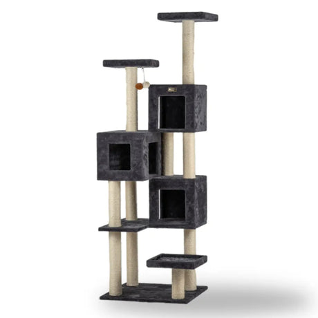 Griant Real Wood Cat Tower for Multiple Cats A8104 | Scratchers | pethousekh