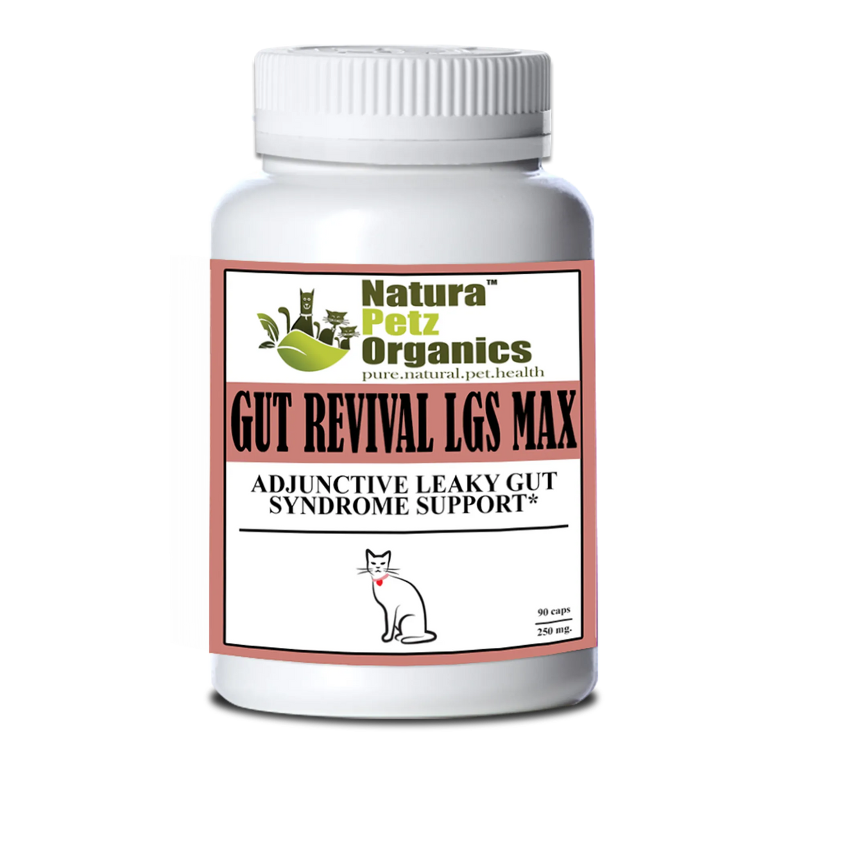Gut Revival Lgs Max Capsules - Adjunctive Leaky Gut Syndrome Support* For Dogs And Cats | Animal Vitamins & Supplements | pethousekh