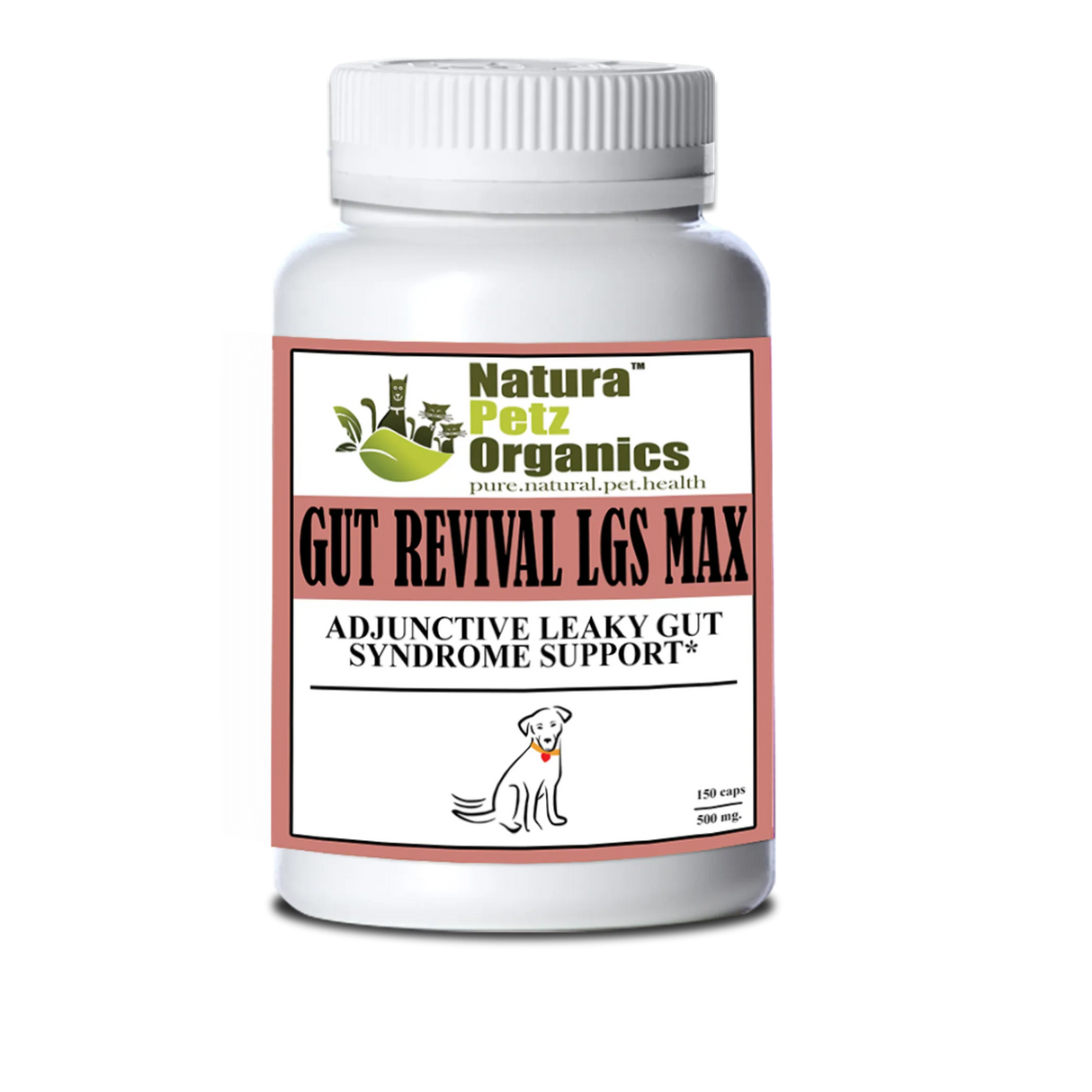 Gut Revival Lgs Max Capsules - Adjunctive Leaky Gut Syndrome Support* For Dogs And Cats | Animal Vitamins & Supplements | pethousekh