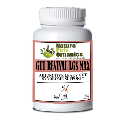 Gut Revival Lgs Max Capsules - Adjunctive Leaky Gut Syndrome Support* For Dogs And Cats | Animal Vitamins & Supplements | pethousekh