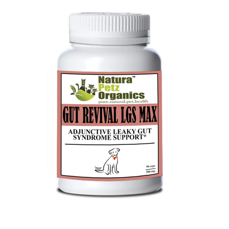 Gut Revival Lgs Max Capsules - Adjunctive Leaky Gut Syndrome Support* For Dogs And Cats | Animal Vitamins & Supplements | pethousekh