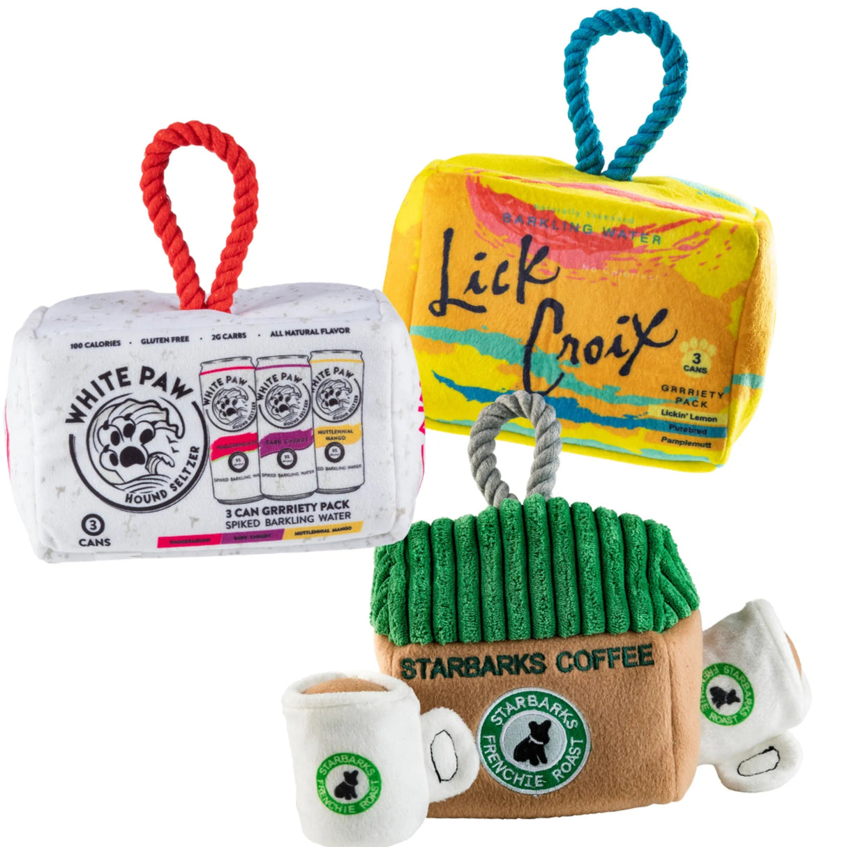 Haute Diggity Dog Interactive Toy Bundle, 3 - Pack Sampler | Dog Toys | pethousekh