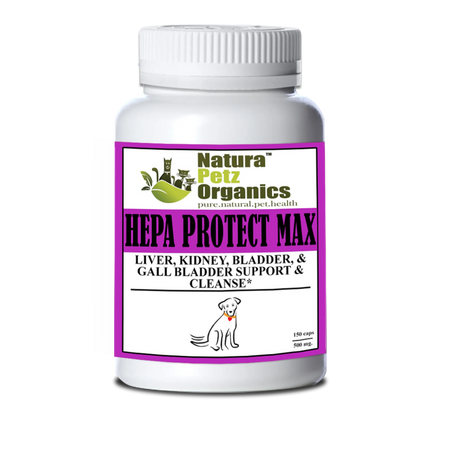Hepa Protect Max Capsules - Liver, Kidney, Bladder & Gall Bladder Support & Cleanse* | Animal Vitamins & Supplements | pethousekh