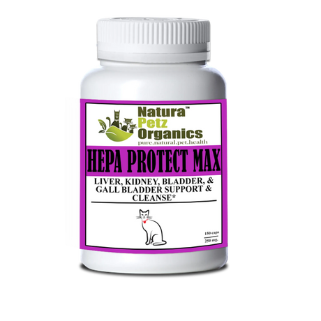 Hepa Protect Max Capsules - Liver, Kidney, Bladder & Gall Bladder Support & Cleanse* | Animal Vitamins & Supplements | pethousekh