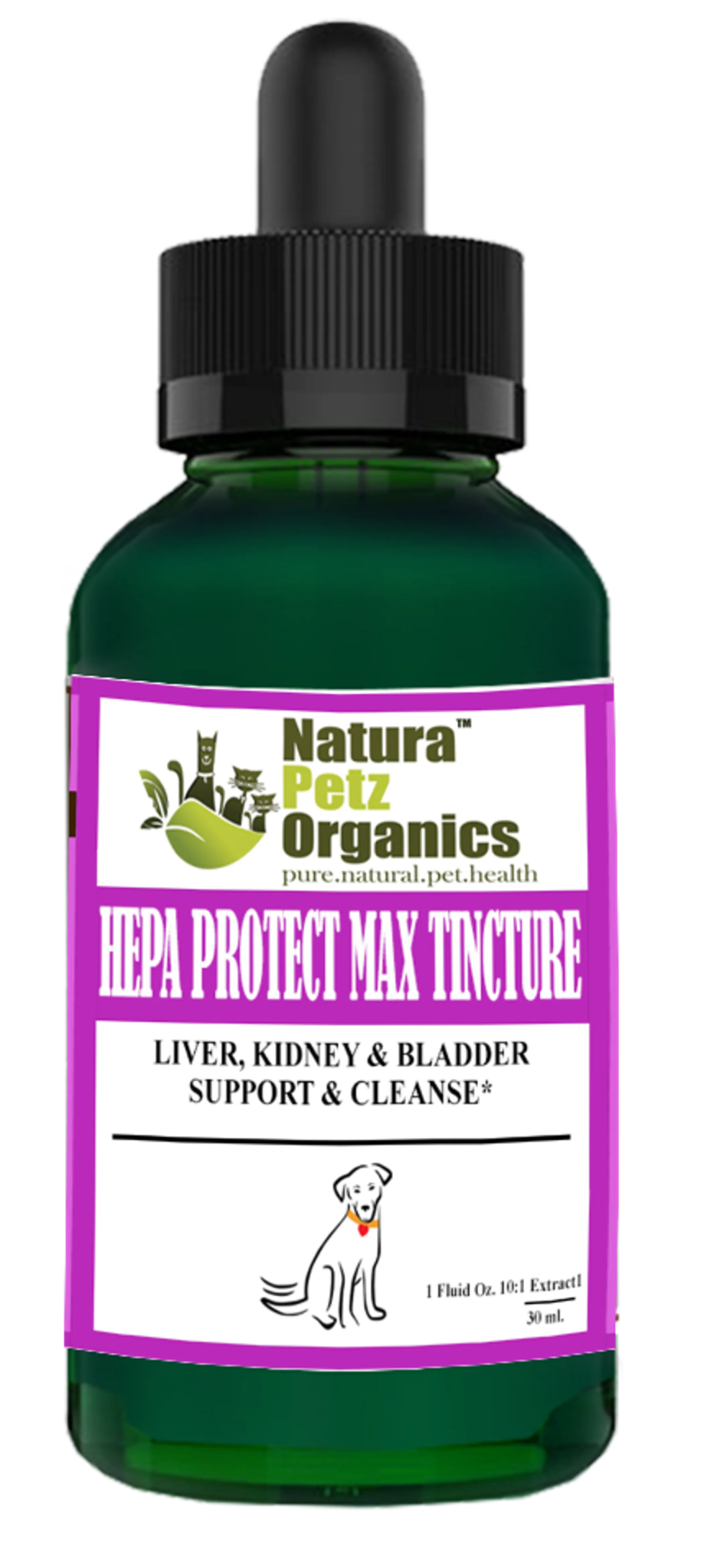 Hepa Protect Max Tincture* Master Blend Liver Kidney & Bladder Support & Cleanse 10:1 Extract* | Animal Vitamins & Supplements | pethousekh
