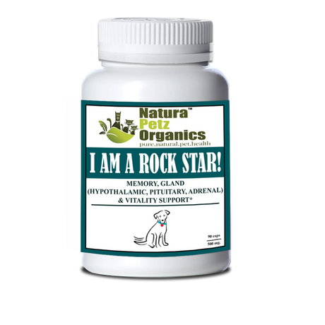 I Am A Rock Star - Memory, Gland (Hypothalamic, Pituitary And Adrenal) & Vitality Support* | Animal Vitamins & Supplements | pethousekh