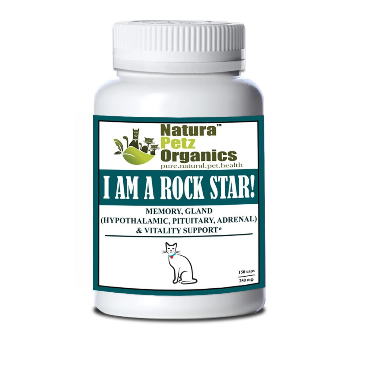 I Am A Rock Star - Memory, Gland (Hypothalamic, Pituitary And Adrenal) & Vitality Support* | Animal Vitamins & Supplements | pethousekh