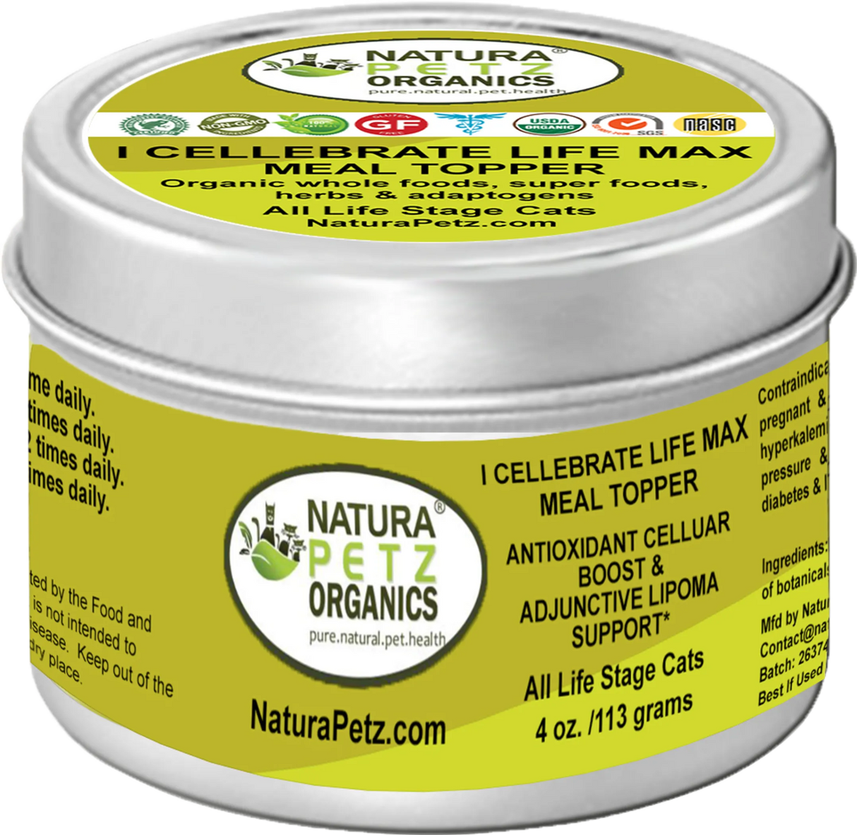 I Cellebrate Life Max Meal Topper - Antioxidant Cellular Boost + Adjunctive Lipoma Support* | Dog Food Toppers | pethousekh