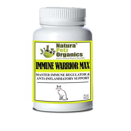 Immune Warrior Max Master Blend Capsules* Immune Regulator & Anti - Inflammatory Support* For Dogs & Cats | Animal Vitamins & Supplements | pethousekh