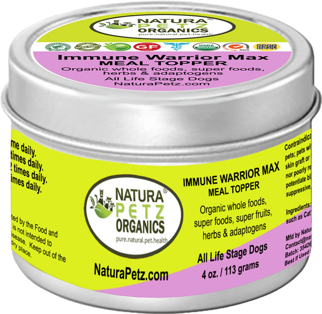 Immune Warrior Max Meal Topper* Master Blend Immune Regulator & Anti - Inflammatory Support* For Dogs & Cats | Dog Food Toppers | pethousekh