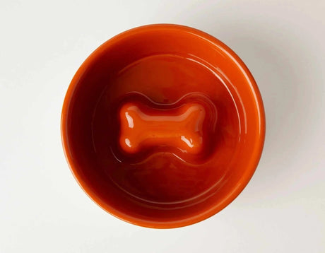 Jax & Bones Bone Slow Feeder Bowl | Bowls | pethousekh