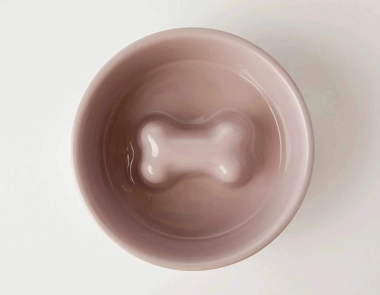 Jax & Bones Bone Slow Feeder Bowl | Bowls | pethousekh
