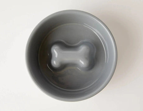 Jax & Bones Bone Slow Feeder Bowl | Bowls | pethousekh