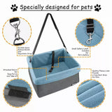 JESPET & GOOPAWS Dog Booster Seats for Cars, Portable Dog Car Seat Travel Carrier with Seat Belt for 24lbs Pets | Pet Carriers | pethousekh