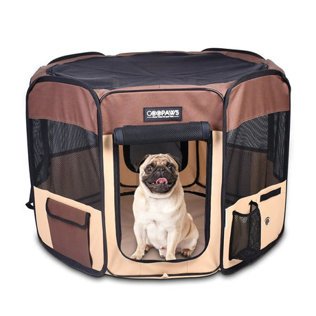 JESPET Portable Dog Playpens 36 - 61 Inch Soft Kennel | Pet Carriers | pethousekh
