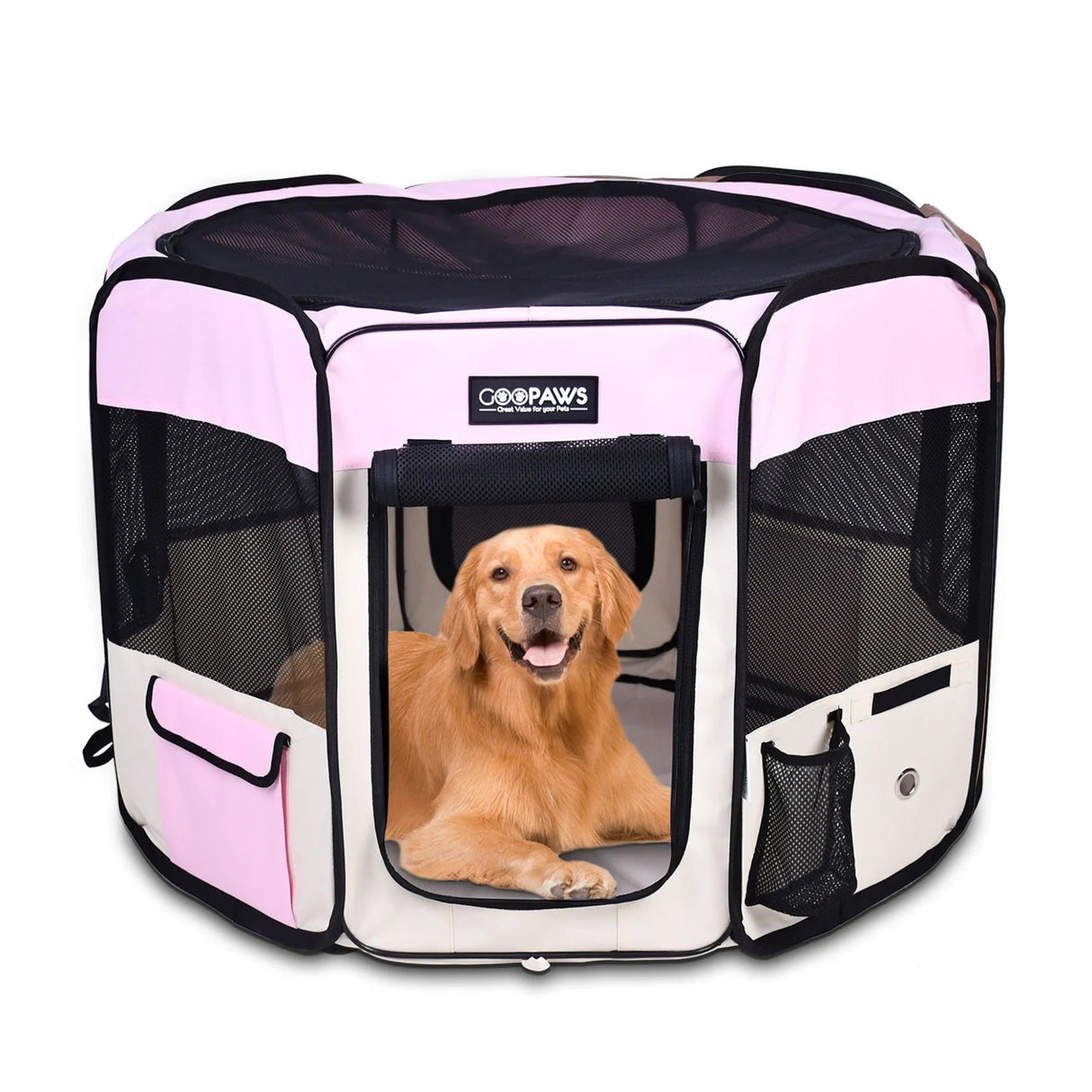 JESPET Portable Dog Playpens 36 - 61 Inch Soft Kennel | Pet Carriers | pethousekh