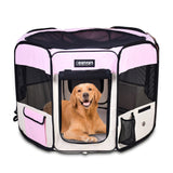 JESPET Portable Dog Playpens 36 - 61 Inch Soft Kennel | Pet Carriers | pethousekh