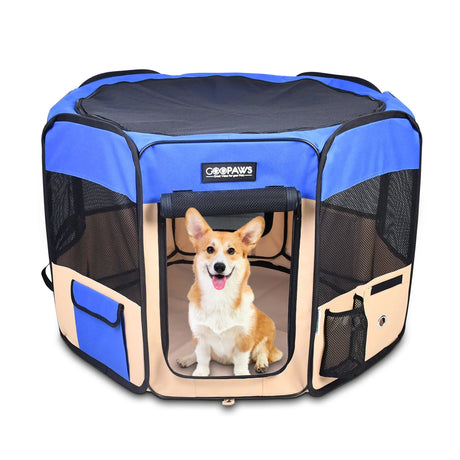 JESPET Portable Dog Playpens 36 - 61 Inch Soft Kennel | Pet Carriers | pethousekh