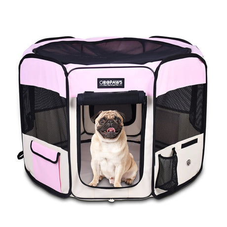 JESPET Portable Dog Playpens 36 - 61 Inch Soft Kennel | Pet Carriers | pethousekh