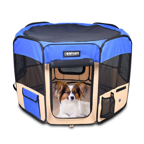 JESPET Portable Dog Playpens 36 - 61 Inch Soft Kennel | Pet Carriers | pethousekh