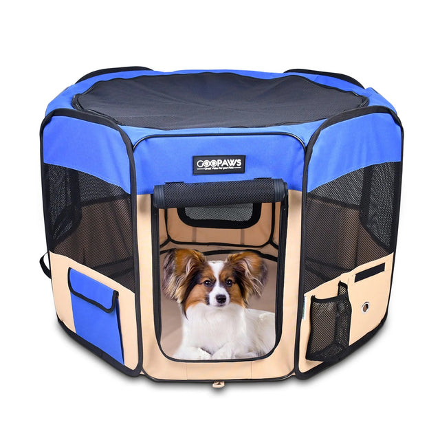 JESPET Portable Dog Playpens 36 - 61 Inch Soft Kennel | Pet Carriers | pethousekh