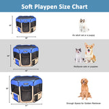 JESPET Portable Dog Playpens 36 - 61 Inch Soft Kennel | Pet Carriers | pethousekh