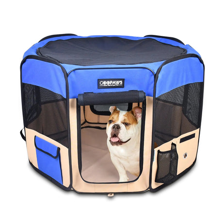 JESPET Portable Dog Playpens 36 - 61 Inch Soft Kennel | Pet Carriers | pethousekh
