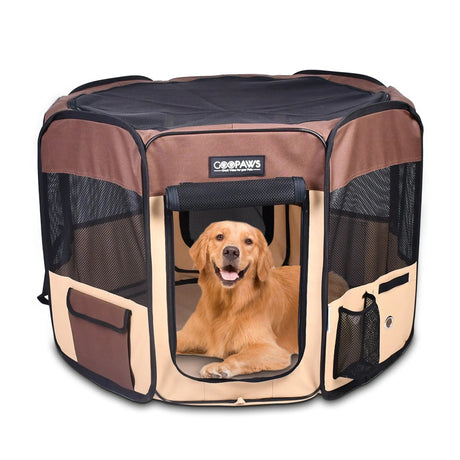 JESPET Portable Dog Playpens 36 - 61 Inch Soft Kennel | Pet Carriers | pethousekh