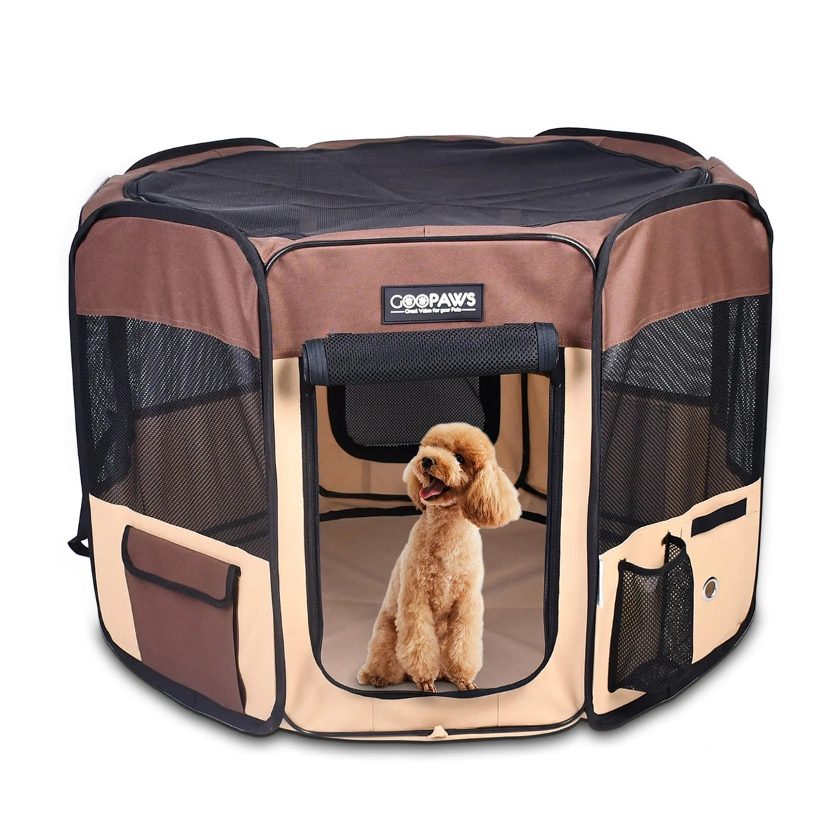 JESPET Portable Dog Playpens 36 - 61 Inch Soft Kennel | Pet Carriers | pethousekh