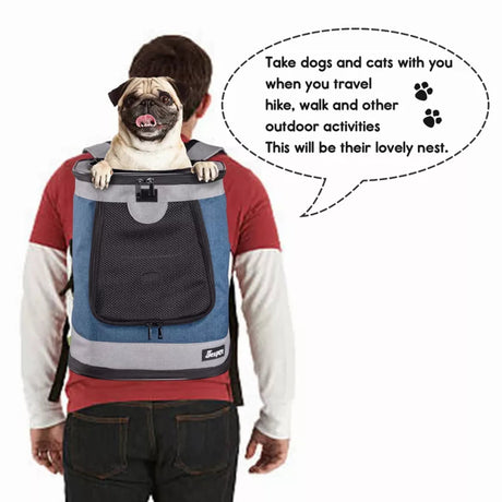 JESPET Soft Pet Backpack Carrier for Small Dogs, Travel Essential | Pet Carriers | pethousekh