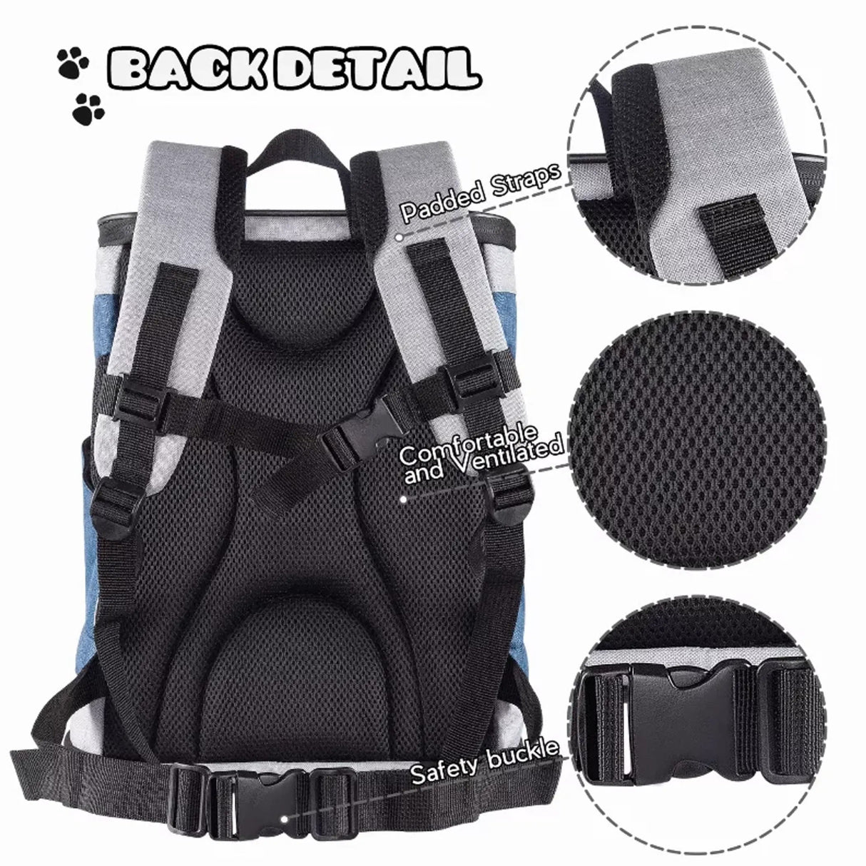 JESPET Soft Pet Backpack Carrier for Small Dogs, Travel Essential | Pet Carriers | pethousekh
