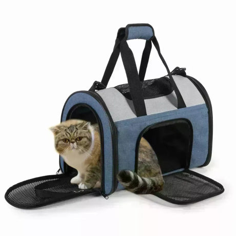 JESPET Soft - Sided Kennel Pet Carrier for Small Dogs, Cats, Puppy, Airline Approved Cat Carriers Dog Carrier Collapsible, Travel Handbag & Car Seat | Pet Carriers | pethousekh