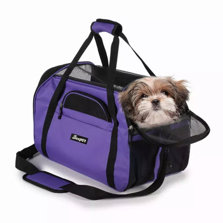 JESPET Soft - Sided Kennel Pet Carrier for Small Dogs, Cats, Puppy, Airline Approved Cat Carriers Dog Carrier Collapsible, Travel Handbag & Car Seat | Pet Carriers | pethousekh