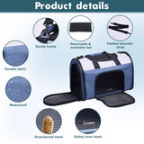 JESPET Soft - Sided Kennel Pet Carrier for Small Dogs, Cats, Puppy, Airline Approved Cat Carriers Dog Carrier Collapsible, Travel Handbag & Car Seat | Pet Carriers | pethousekh