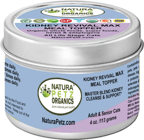 Kidney Revival Max Meal Topper* Master Blend Kidney Cleanse & Support* Adult And Senior Dogs & Cats* | Dog Food Toppers | pethousekh