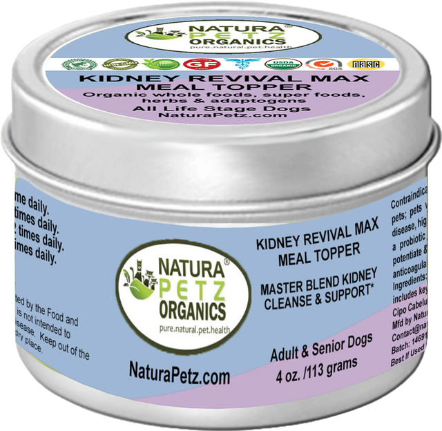 Kidney Revival Max Meal Topper* Master Blend Kidney Cleanse & Support* Adult And Senior Dogs & Cats* | Dog Food Toppers | pethousekh