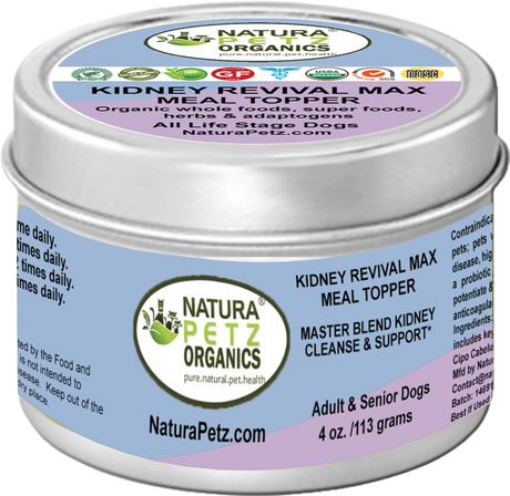 Kidney Revival Max Meal Topper* Master Blend Kidney Cleanse & Support* Adult And Senior Dogs & Cats* | Dog Food Toppers | pethousekh