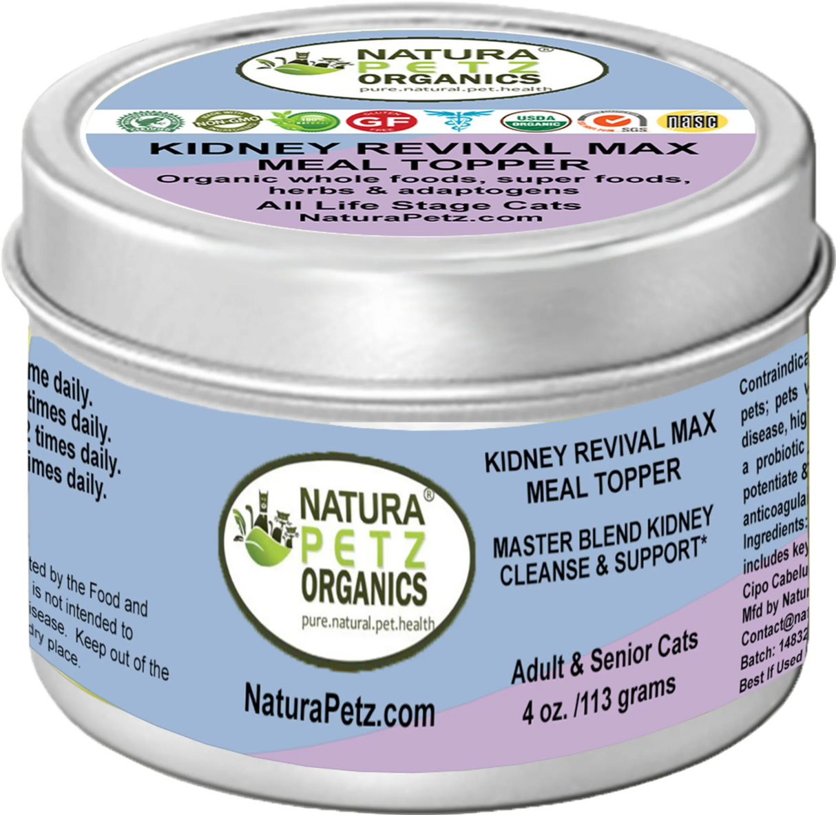 Kidney Revival Max Meal Topper* Master Blend Kidney Cleanse & Support* Adult And Senior Dogs & Cats* | Dog Food Toppers | pethousekh
